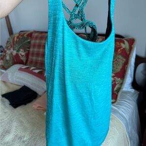 lululemon athletica Turquoise Strappy Tank Top
